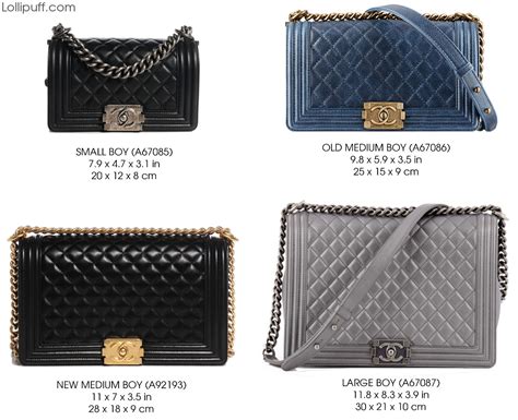 chanel flap vs boy|chanel boy different sizes.